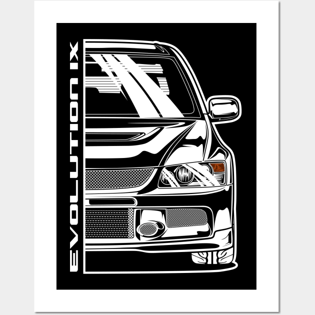 Lancer Evolution 9 Wall Art by idrdesign